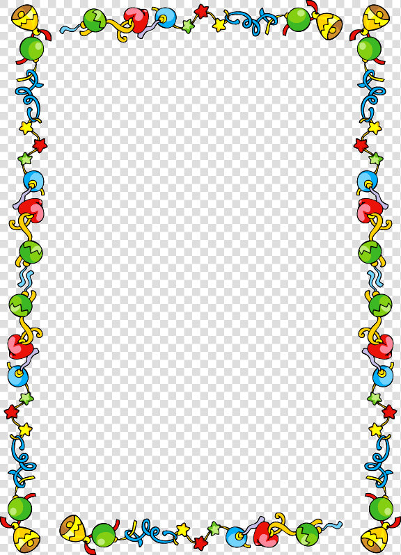 Paperclip Clipart Border   Free Rainbow Page Border  HD Png DownloadTransparent PNG