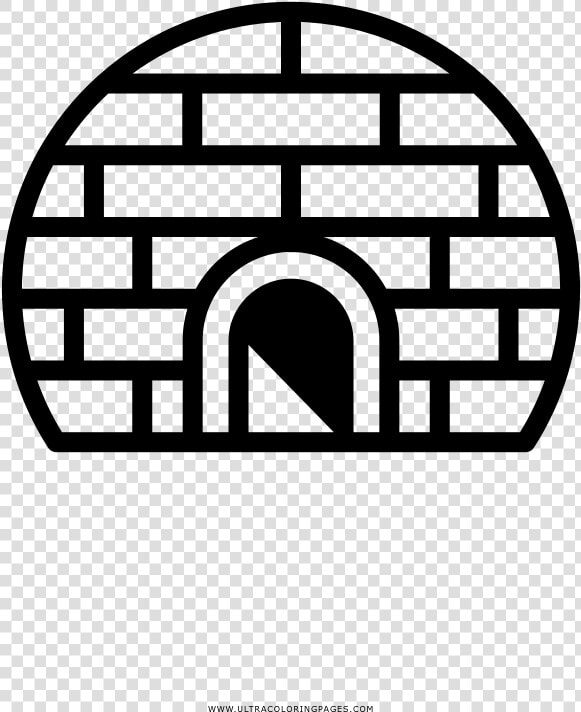 Igloo Coloring Page   Igloo Icon  HD Png DownloadTransparent PNG