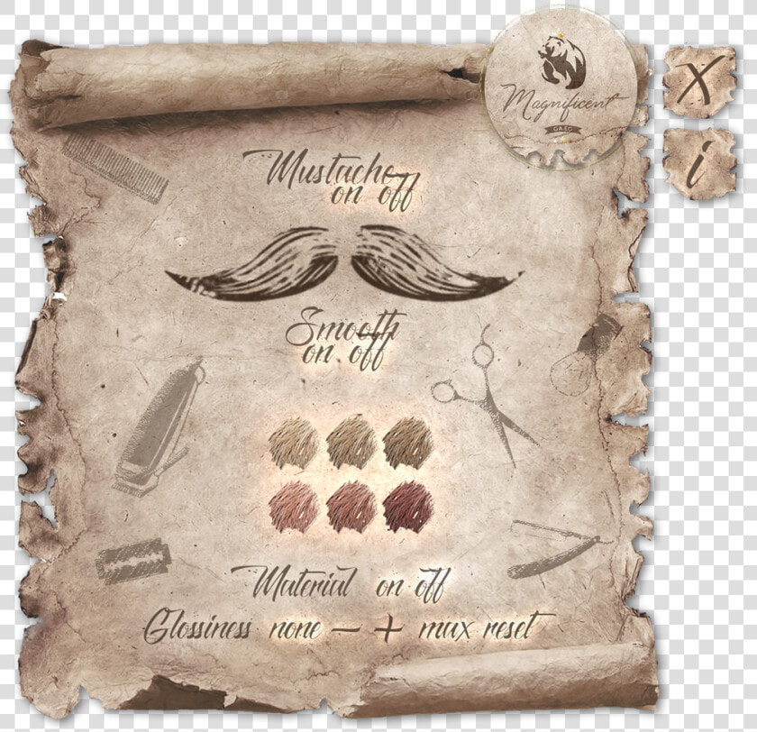 Transparent Hipster Mustache Png   Old Paper Scroll  Png DownloadTransparent PNG