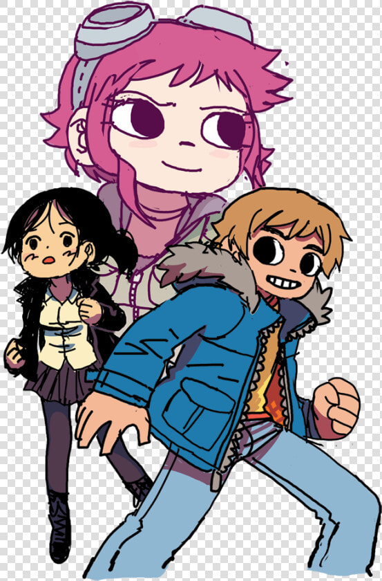 Previously Unpublished Scott Pilgrim Sketch    Scott Pilgrim Cartoon Art  HD Png DownloadTransparent PNG