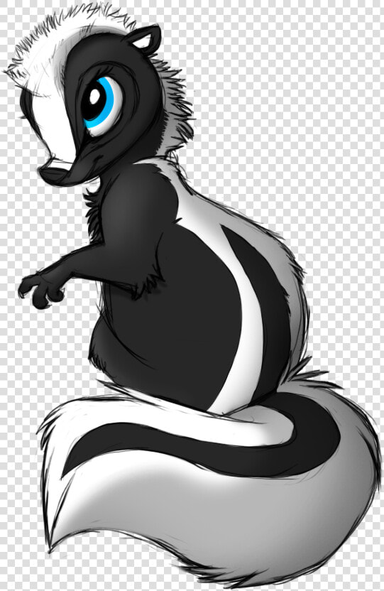 Skunk Drawing  Skunks  Woodland Forest  Cutting Files    Skunk Cartoon Drawing  HD Png DownloadTransparent PNG