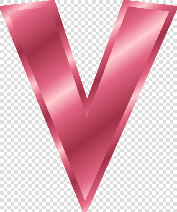 Alphabet Letter V   Pink Letter V Clipart  HD Png DownloadTransparent PNG