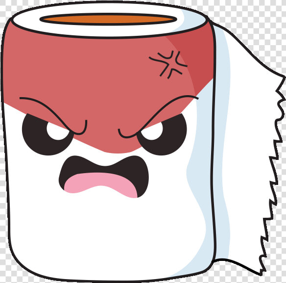 Toilet Paper  Angry Toilet Paper Reaction Funny Expression   Angry Toilet Paper  HD Png DownloadTransparent PNG