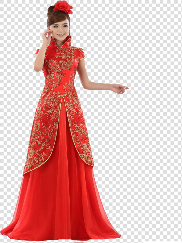 Traditional Chinese Wedding Dress   Png Download   Wedding Dress  Transparent PngTransparent PNG