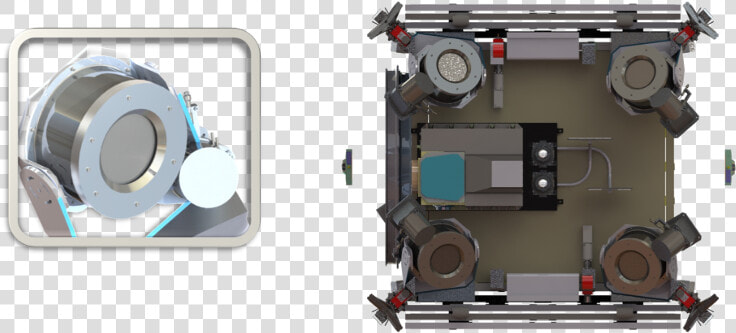 Image Represents The Stowed Configuration Of The Four   Effective Space Space Drone  HD Png DownloadTransparent PNG