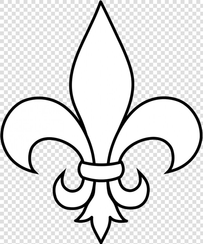 Dibujo De Flor De Liz Para Colorear   Fleur De Lis White  HD Png DownloadTransparent PNG