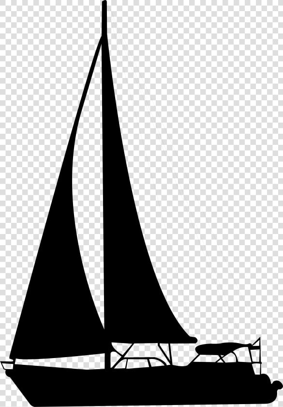 Sailboat Silhouette Clip Art   Sailboat Silhouette  HD Png DownloadTransparent PNG