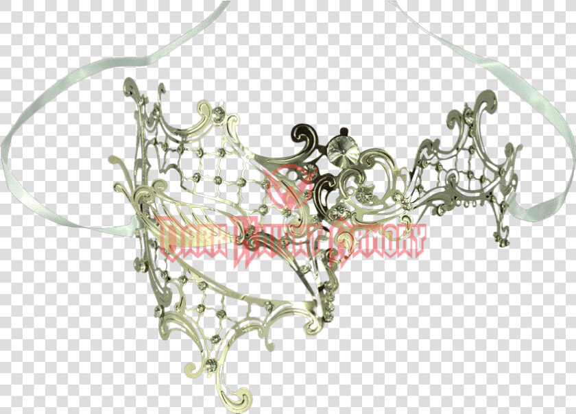 Silver Filigree Masquerade Mask   Iron  HD Png DownloadTransparent PNG