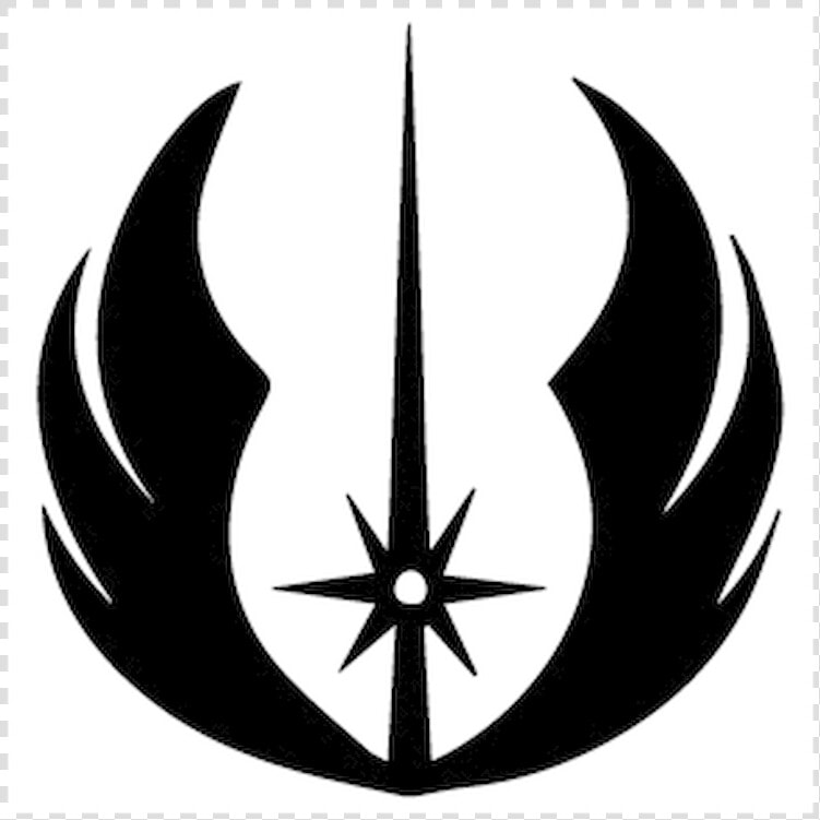 Jedi Logo Vinyl Decal Sticker size Option Will Determine   Star Wars Symbols Jedi  HD Png DownloadTransparent PNG