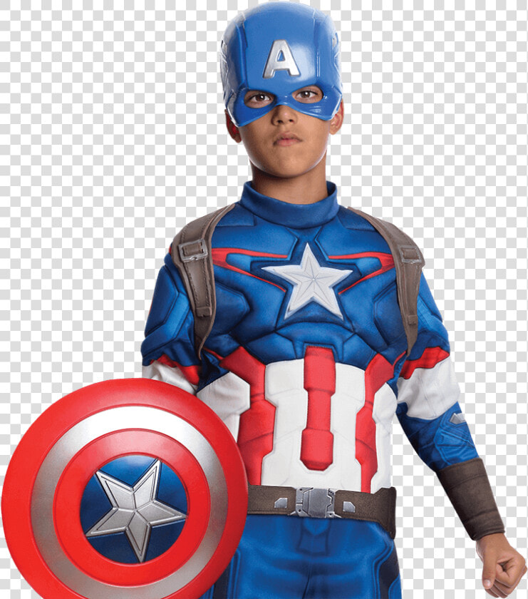 Boys Age Of Ultron Deluxe Captain America Costume   Boy Captain America Costume  HD Png DownloadTransparent PNG