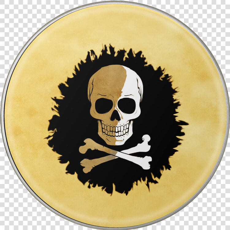 Ull  amp  Crossbones Pirate Map Bass Drum Head Decal   Secret De Pepsi  HD Png DownloadTransparent PNG