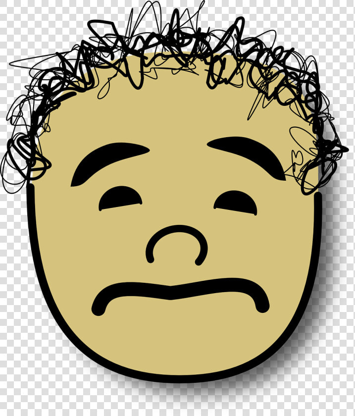 Avatar Curly Face Head Sad Png Image   Meaning Of Doubtful  Transparent PngTransparent PNG