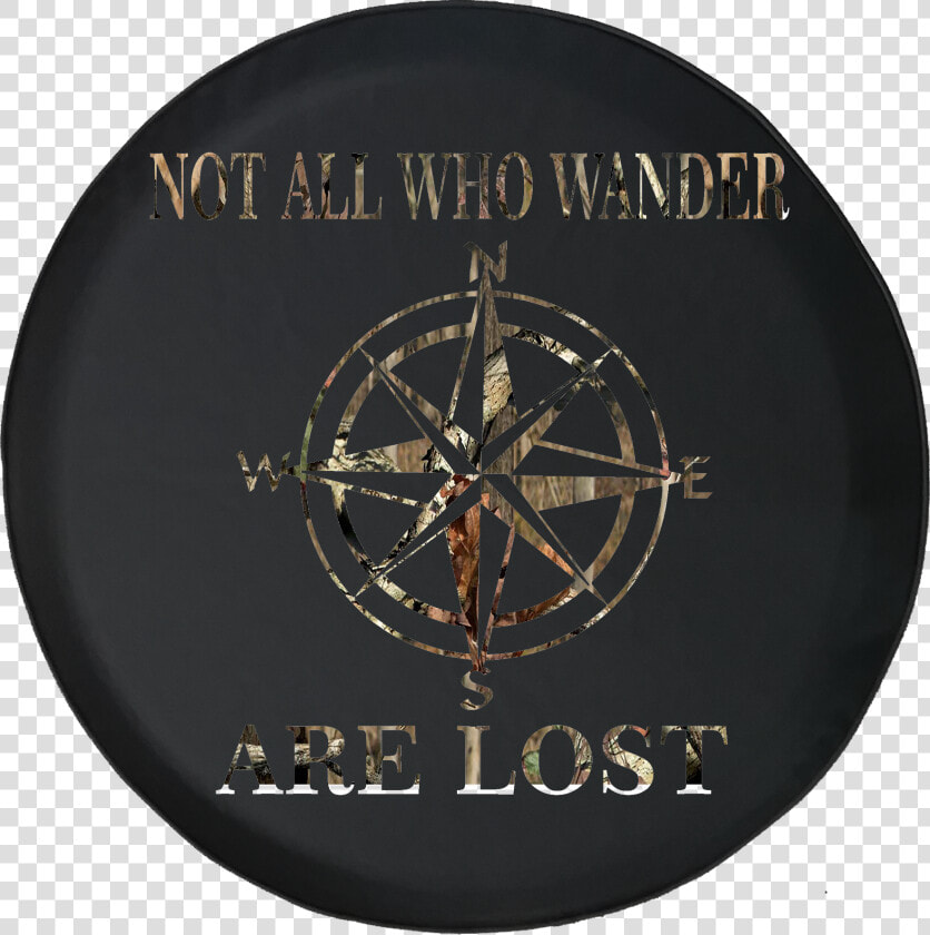 Not All Who Wander Are Lost Compass Star Offroad Jeep   Circle  HD Png DownloadTransparent PNG