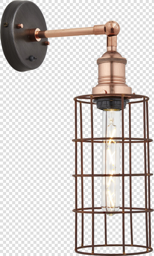 Brooklyn Rusty Cage Wall Light   Sconce  HD Png DownloadTransparent PNG