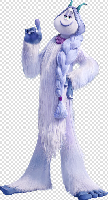 Smallfoot Meechee Yeti Holding Finger Up   Smallfoot Png  Transparent PngTransparent PNG