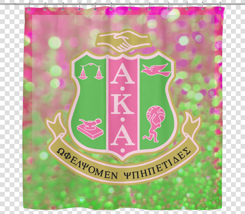 Alpha Kappa Alpha Shower Curtain   Emblem  HD Png DownloadTransparent PNG