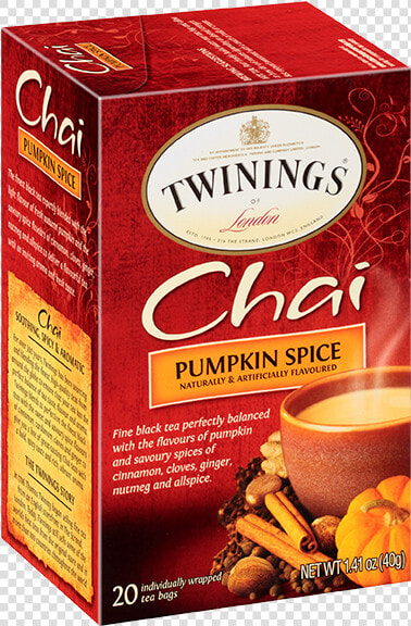 Twinings Pumpkin Spice Chai Tea  HD Png DownloadTransparent PNG