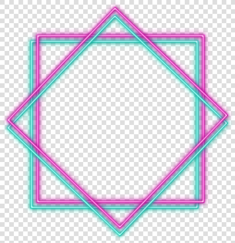  square  neon  diamond  glow  glowing   Faith No More We Care A Lot Cover  HD Png DownloadTransparent PNG