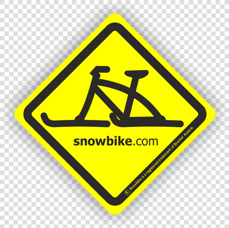 Brenter Snowbike Sticker Traffic Sign   Traffic Sign  HD Png DownloadTransparent PNG