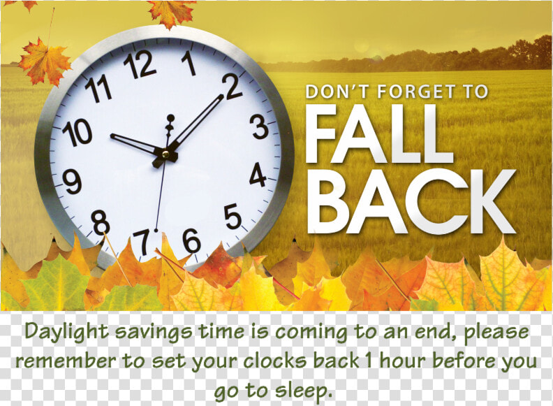 Fall Back Daylight Savings Time 2018  HD Png DownloadTransparent PNG