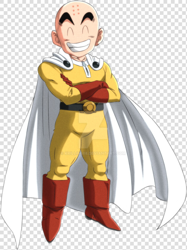 Com Cartoon Fictional Character Illustration Anime   Krillin One Punch Man  HD Png DownloadTransparent PNG