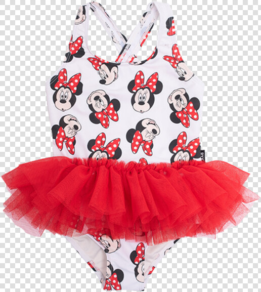 Rock Your Kid Minnie Mouse Tulle One Piece   Swimsuit  HD Png DownloadTransparent PNG