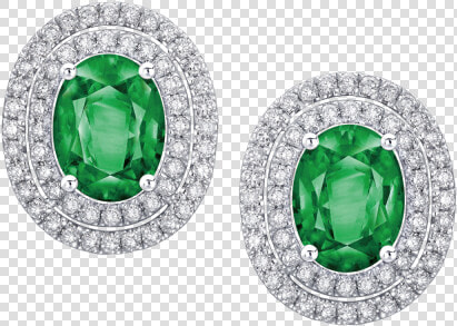 Diamond And Emerald Earrings In Png  Transparent PngTransparent PNG