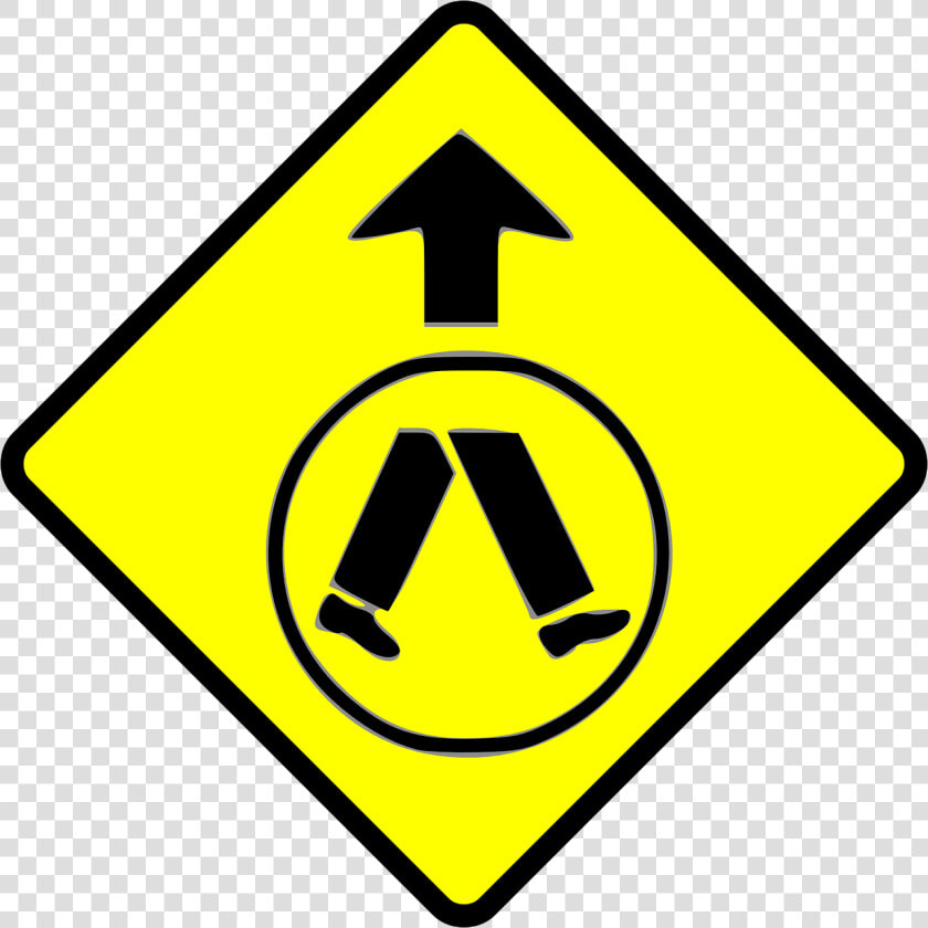 Pedestrian Crossing Sign Australia  HD Png DownloadTransparent PNG