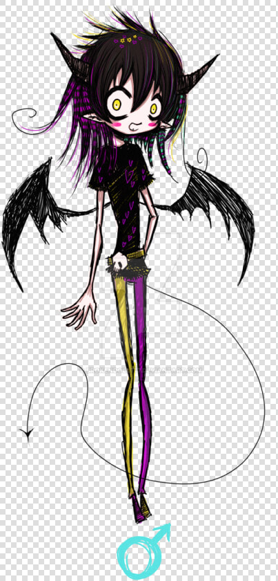 Custom Emo Demon Boy   Anime Doll Boy Drawing  HD Png DownloadTransparent PNG