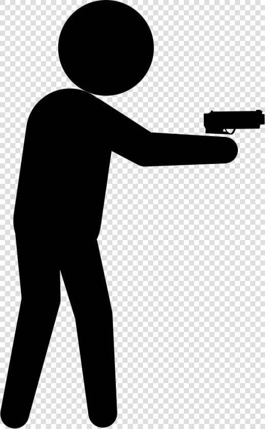 Armed Criminal Male Silhouette  HD Png DownloadTransparent PNG