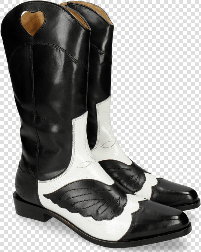 Boots Marlin 36 Black Soft Patent White Stitching Black   Cowboy Boot  HD Png DownloadTransparent PNG