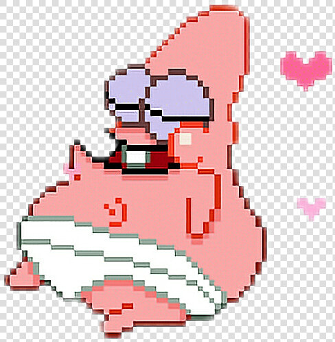  patrickstar  baby  cute  spongebobsquarepants  pink   Spongebob Cartoon Pixel Art  HD Png DownloadTransparent PNG