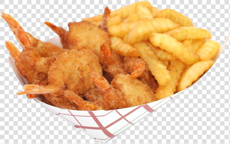 Transparent Fried Shrimp Png   Fried Shrimps With Fries Png  Png DownloadTransparent PNG