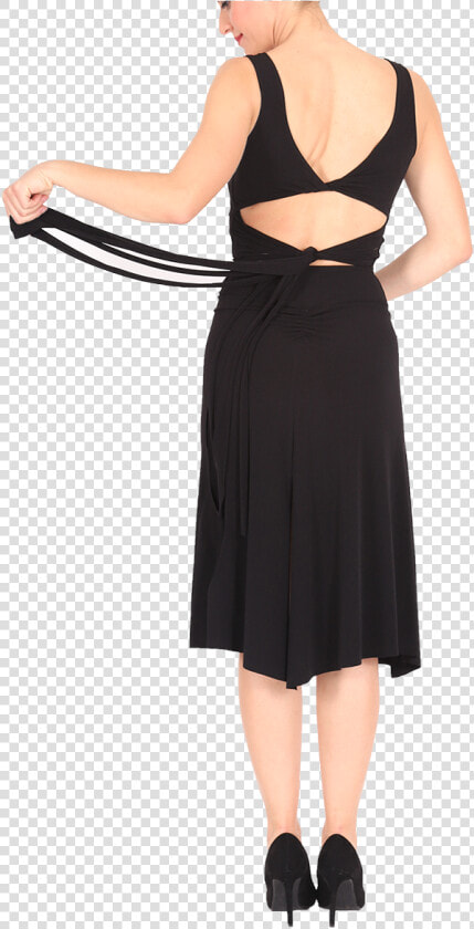 Sexy Tango Dress With Back Straps   Little Black Dress  HD Png DownloadTransparent PNG