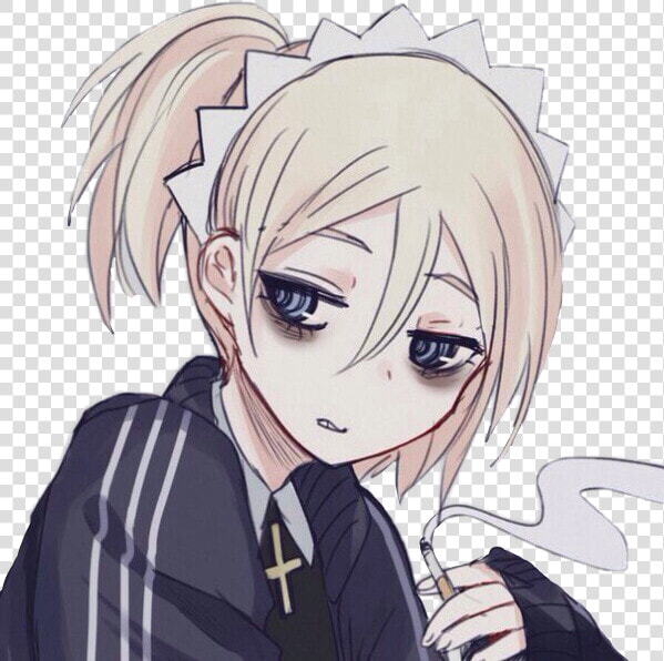 Transparent Cigarette Png Transparent   Dark Circles Under Eyes Anime  Png DownloadTransparent PNG