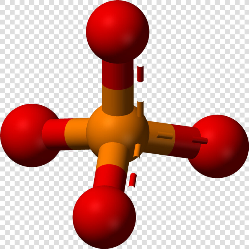 Phosphate Ball And Stick Model  HD Png DownloadTransparent PNG