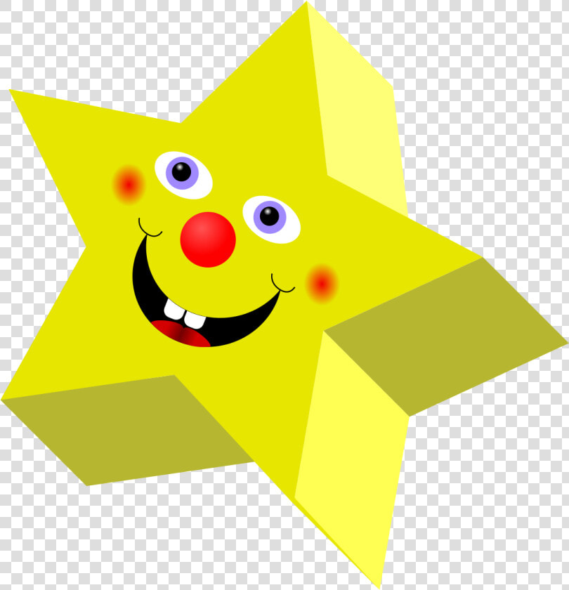 Estrellas  Cara  Feliz  Riendo  Vivero  Pre Escolar   Star With A Face  HD Png DownloadTransparent PNG