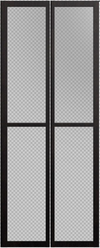 Billy Olsbo Glass Door  Black Brown 2x By Ikea   Doors With Black Line  HD Png DownloadTransparent PNG