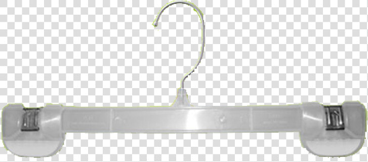 Clear Plastic Skirt  amp  Pant Hanger With Pinch Grips   Plastic Hangers Png Transparent  Png DownloadTransparent PNG