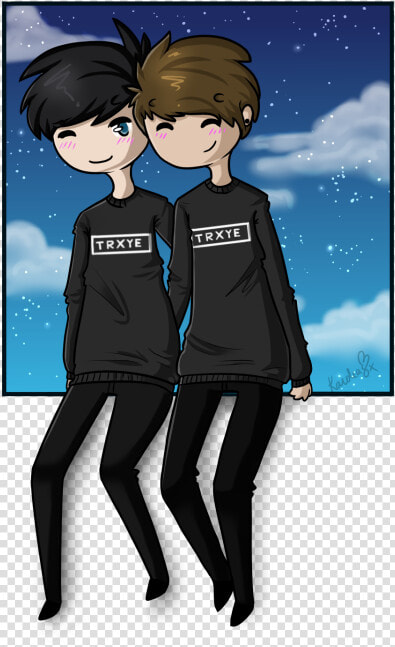 Amazingphil  Dan And Phil  And Danisnotonfire Image   Cartoon  HD Png DownloadTransparent PNG