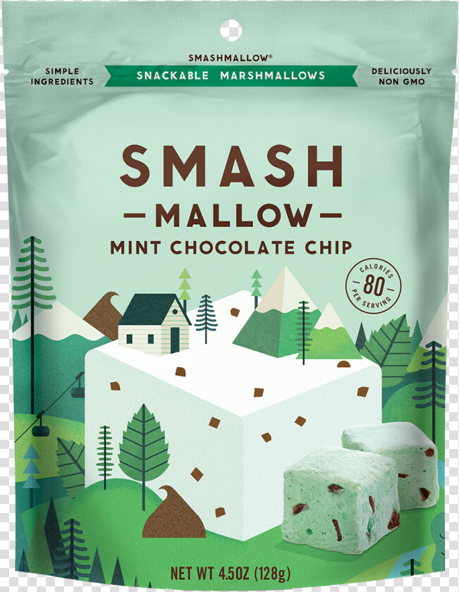 Mint Chocolate Chip Smash Mallow  HD Png DownloadTransparent PNG