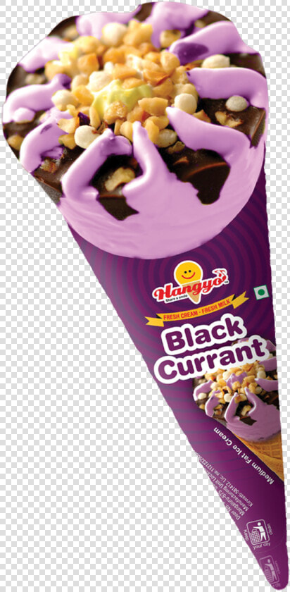 Black Currant Ice Cream Cone  HD Png DownloadTransparent PNG