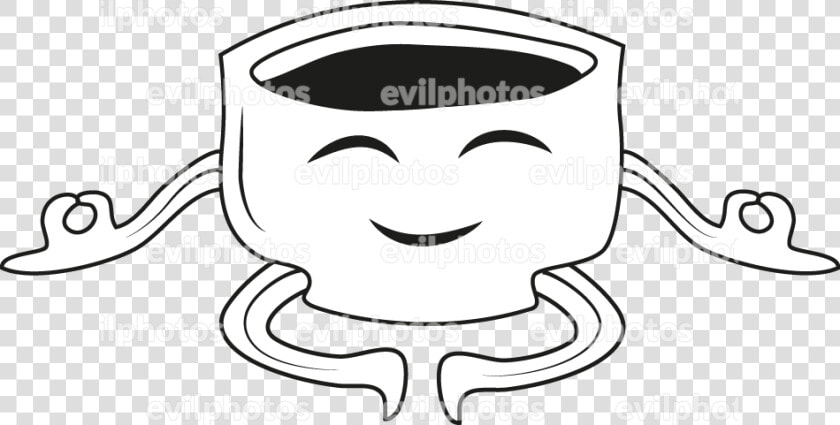 Coffe Drawing Vector And Stock Photo   Line Art  HD Png DownloadTransparent PNG