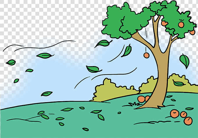 How To Draw Fall Scenery   Cartoon Autumn Scenery Drawing  HD Png DownloadTransparent PNG