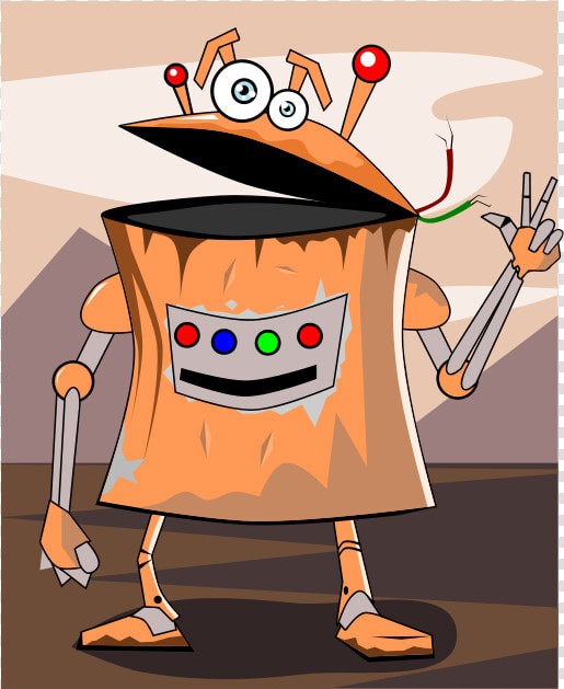 Robot Thanksgiving Clipart Free Image Freeuse Library   Rusty Robot Cartoon  HD Png DownloadTransparent PNG