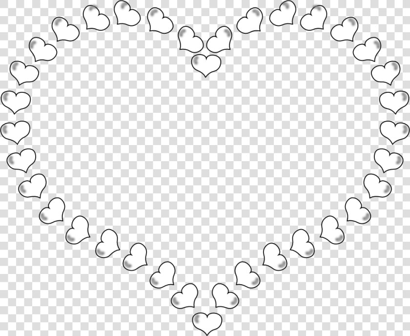 Black And White Heart Clip Art   Heart Frame Clipart Black And White  HD Png DownloadTransparent PNG