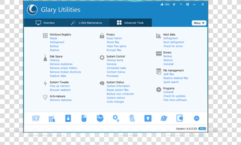 Glary Utilities  HD Png DownloadTransparent PNG