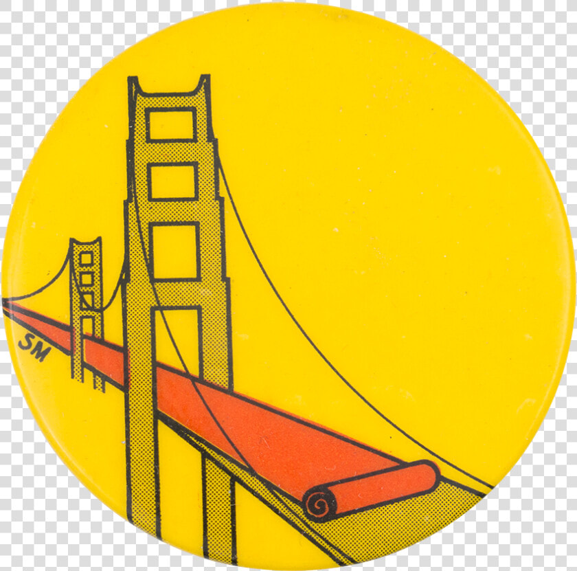 Golden Gate Bridge Art Button Museum   Circle  HD Png DownloadTransparent PNG