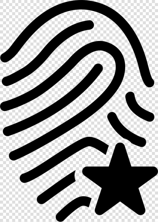 Fingerprint Outline With Star Shape   Unique Selling Point Png  Transparent PngTransparent PNG