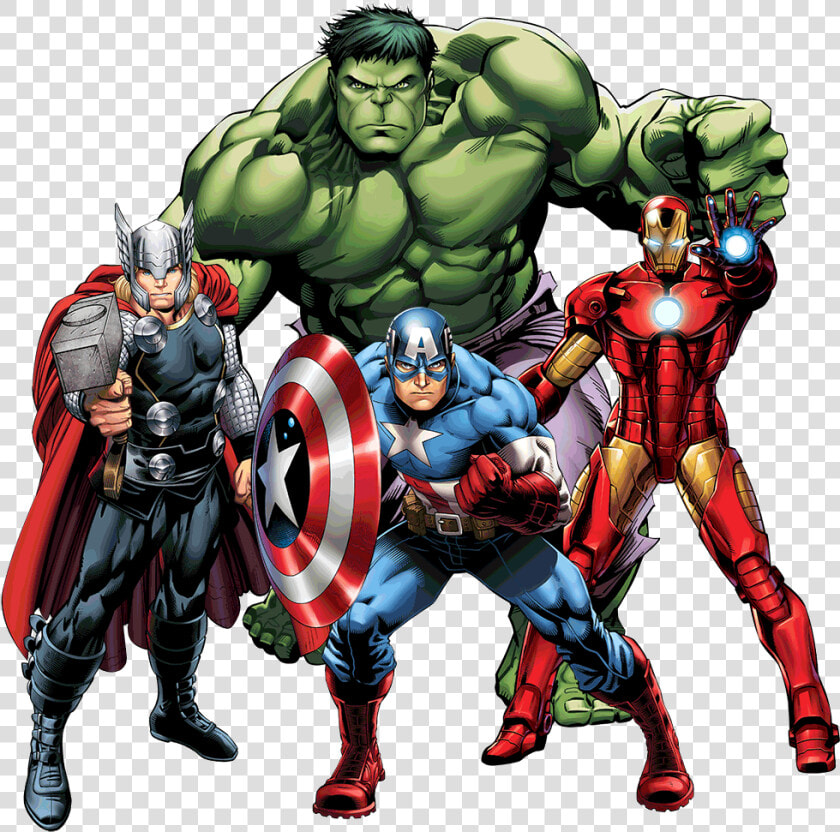 Hulk Captain America Iron Man Thor  HD Png DownloadTransparent PNG